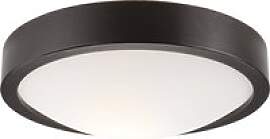 Lamkur Deckenleuchte dunkelbraun Holz Glas B/H/L: