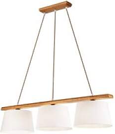 Lamkur Deckenleuchte Eiche rustikal Stahl Holz