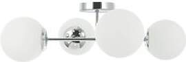Lamkur Kronleuchter Maddie Chrom Stahl Glas B/H/L: 
