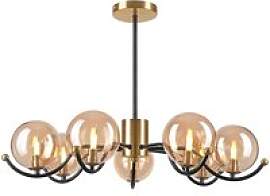 Lamkur Pendelleuchte GEORGIA 49298 gold schwarz