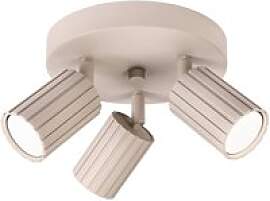 Lamkur Strahler Prisma beige Stahl B/H/L: ca.