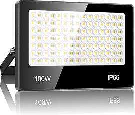 LAMLAMCK LED Strahler Außen 100W - 10000LM 6500K