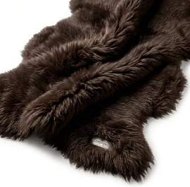 Lammfell braun 95cm Premium von LANAMED.