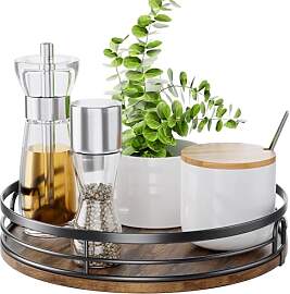 LAMU Lazy Susan Drehteller-Organizer für Schrank, 