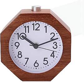 Lancoon Analoger Wecker, 9CM Non-Ticking mit