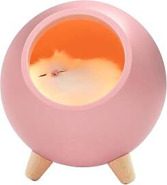 Lancoon Kinderzimmer Lampe für Kinder Rosa Katze