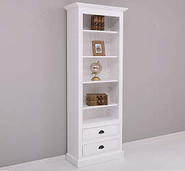 Landhaus Bücherregal mit Schubladen