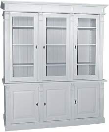 Landhaus Buffetschrank mit Glastüren tief