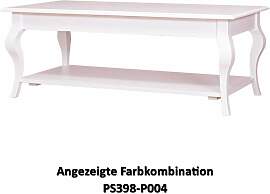 Landhaus Couchtisch geschwungene Beine shabby chic 