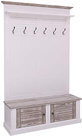 Landhaus Garderobe Provence lackiert