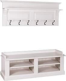 Landhaus Garderobenset Salzburg 2-teilig natur