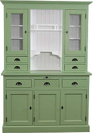Landhaus Küchenbuffet grün weiß