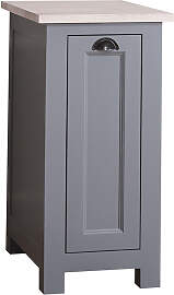 Landhaus Vorratsschrank mit Auszug tief gebürstet