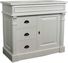 Landhaus Waschtisch altweiß