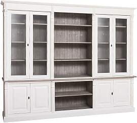 Landhaus Wohnwand mit Vintrinen shabby chic /