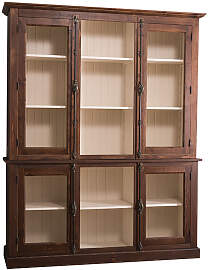 Landhausstil Buffetschrank mit Glastüren lackiert