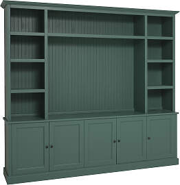 Landhausstil Wohnzimmer TV Regalwand
