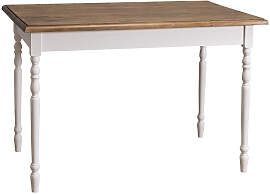 Landhaustisch mit gedrechselten Beinen - 120 cm