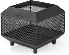 Landmann Feuerschale Cube 44cm x 44cm schwarz I