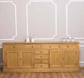 Lange Landhausstil Anrichte hellbraun gewachst