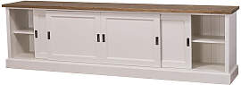 Langes Sideboard mit Schiebetüren shabby chic /