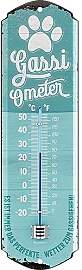 LANOLU retro Blechschild Thermometer GASSI