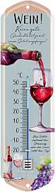 LANOLU Retro Thermometer WEIN! Keine gute