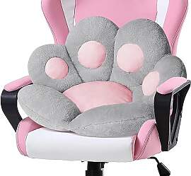 LANPEW Katzenpfoten Sitzkissen 70x70cm, Plüsch