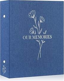 Lanpn Fotoalbum 10x15 400, Leinen OUR MEMORIES
