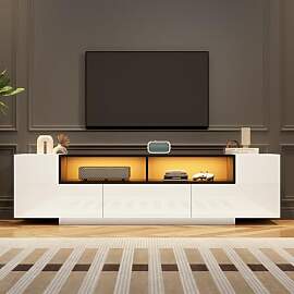 LANTRO JS TV Schrank, LED Beleuchtung, TV