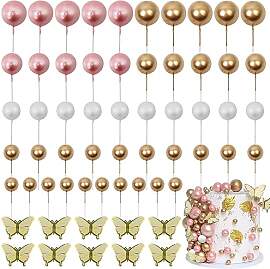 LARDUX 60 PCS Tortendeko Kugel - Schmetterling