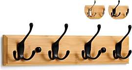 LARHN Garderobenhaken Holz - Garderobenleiste Holz 