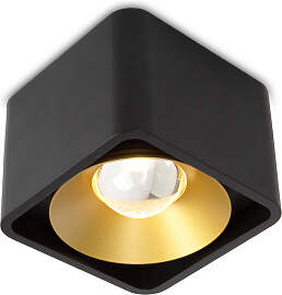 Lars Aufbaustrahler Schwarz/Gold