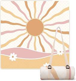 LARUTAN Strand & Picknickdecke 200x200 cm,