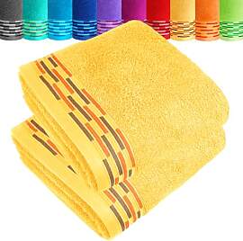 Lashuma 2er Frottee Handtücher Set Gelb -