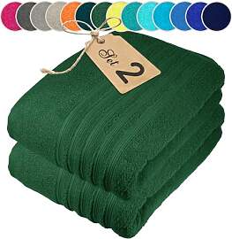 Lashuma 2er Saunatuch 80x200 cm, Saunahandtuch