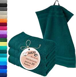 Lashuma 4er Gästehandtuch Set Grün - Opal,