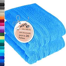 Lashuma Bad Handtuchset Baumwolle Blau - Capri,