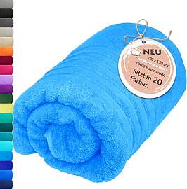 Lashuma Badetuch groß Herren Blau - Capri, London 