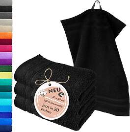 Lashuma Flauschiges Handtuch Set 30x50 cm, London