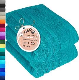 Lashuma Frottee Handtuch Set 50x100 cm Grün -