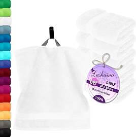 Lashuma Handtuch Set Weiß, 6 Stück weiche