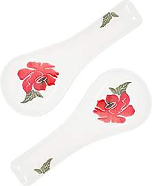 Lashuma Löffelablagen bunt Mohnblume, 2er Set