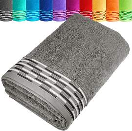 Lashuma Saunahandtuch XXL Grau, Lugano Frottee