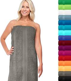 Lashuma Saunatuch 85x220 cm Grau, Linz XXL