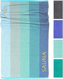 Lashuma Saunatuch Blau - Türkis, Helsinki großes 
