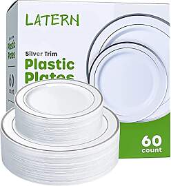 LATERN 60 Stück Mehrweg Silbernes
