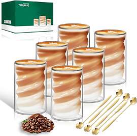 Latte Macchiato Gläser Twill Doppelwandig 400ml
