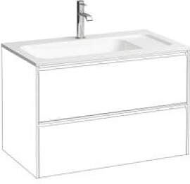 Laufen Meda Waschtisch H8141170001111 77,5x44,5cm, 