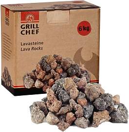 Lavasteine 6kg zum Grillen Nachfüllpackung für